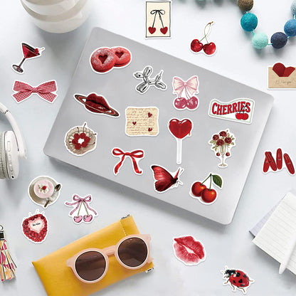 50PCS Y2K Cherry Stickers