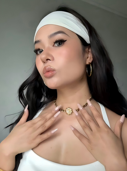 Pearl Floral Choker Necklace