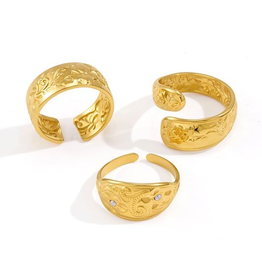 Vintage Engraved Pattern Band
