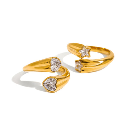 Celestial Asymmetric Star Ring