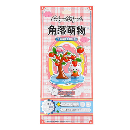 3D Layered Puffy Scene Stickers