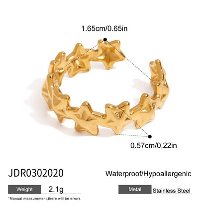 Celestial Star Cluster Open Ring