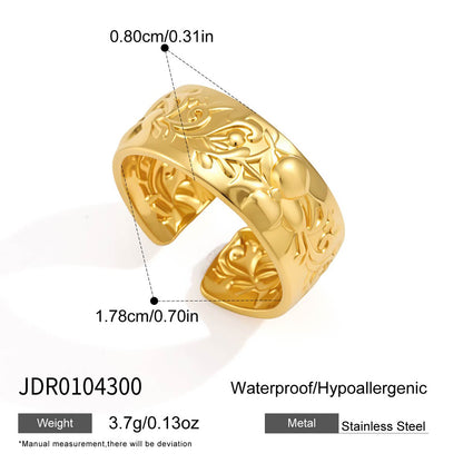 Vintage Engraved Pattern Band