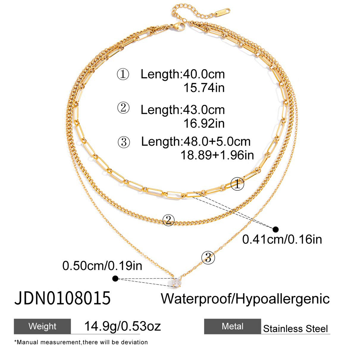 Dainty Layered Round Necklace