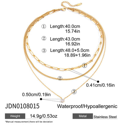Dainty Layered Round Necklace