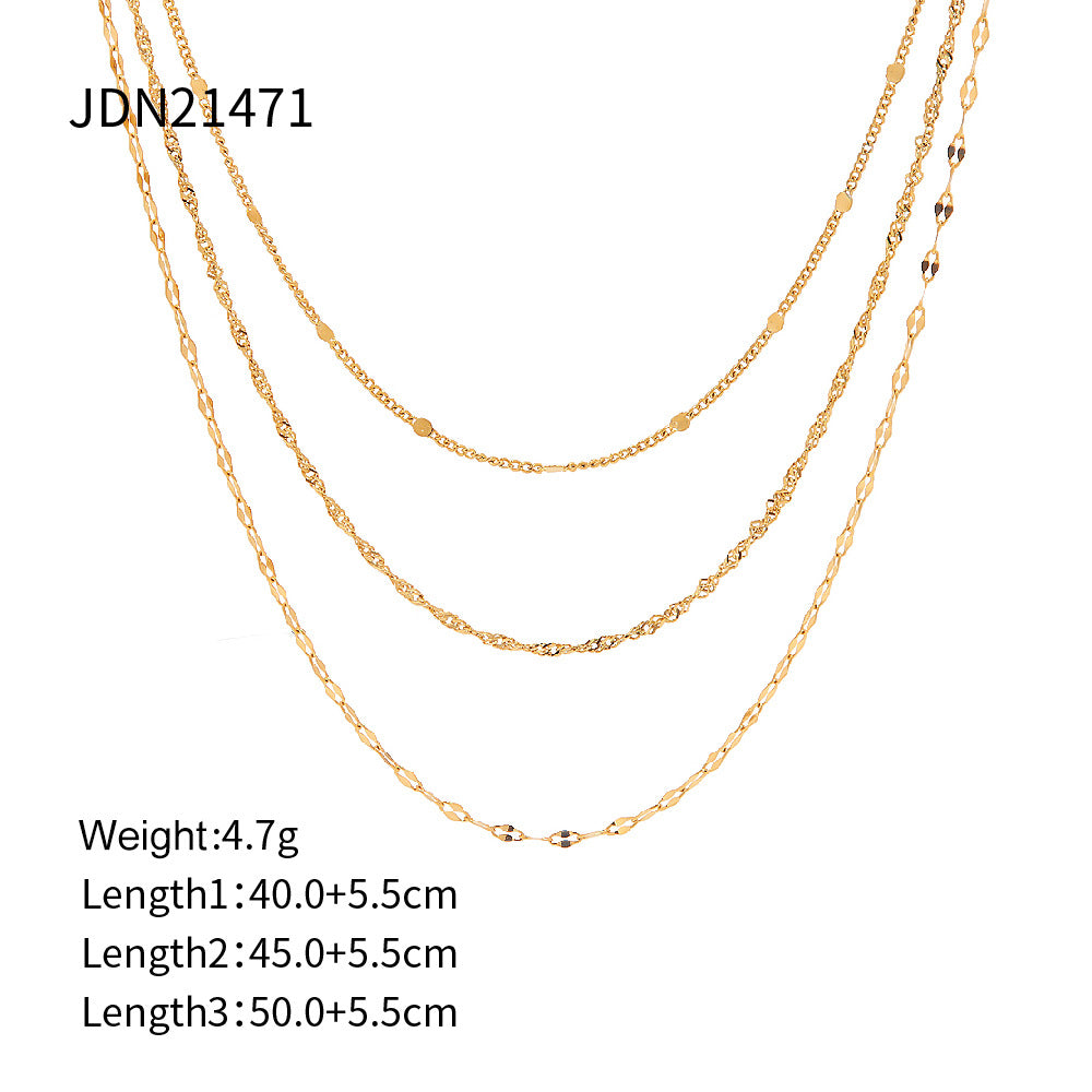 Minimalist Layered Chain Necklace