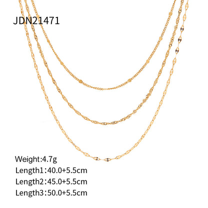 Minimalist Layered Chain Necklace