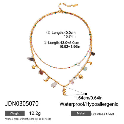 Summer Beach Layered Necklace