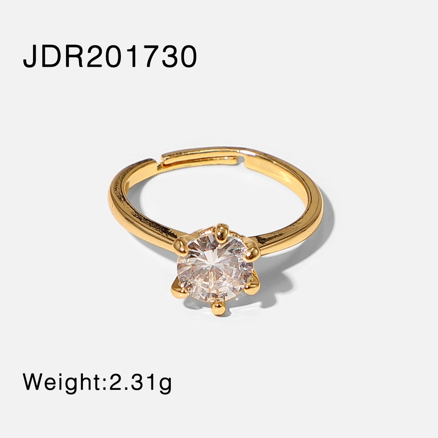 Multi-Shape Crystal Multi-Row Stacking Ring