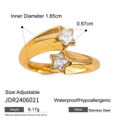 Celestial Asymmetric Star Ring
