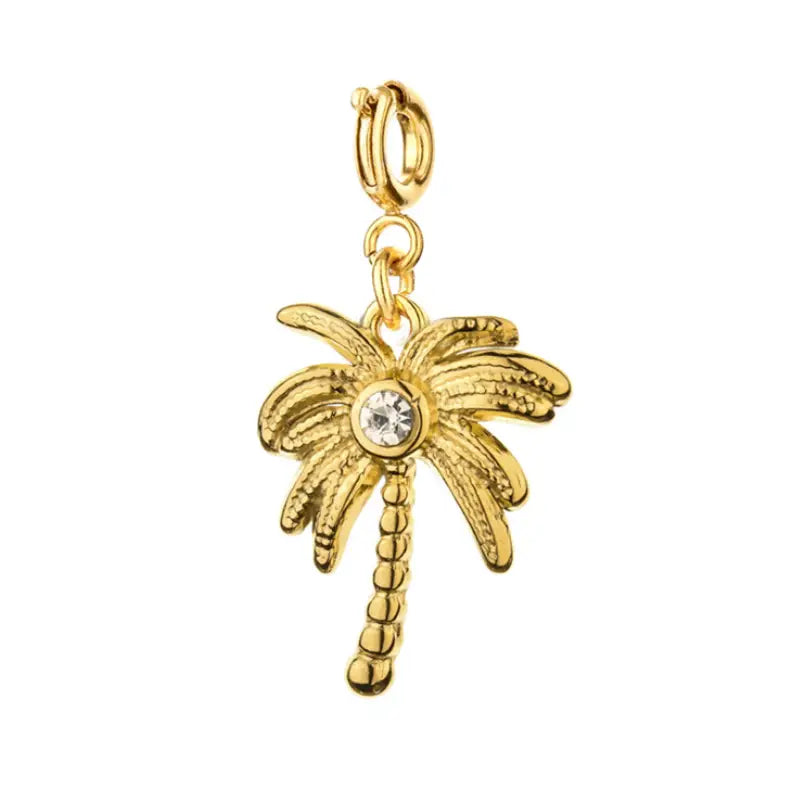 Gold Palm Tree Charm