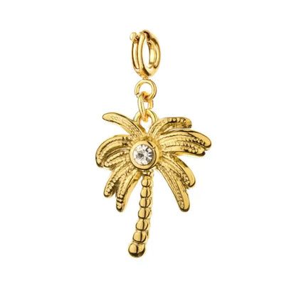 Gold Palm Tree Charm