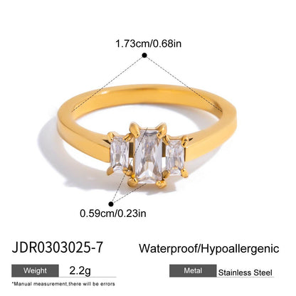 Multi-Shape Crystal Multi-Row Stacking Ring