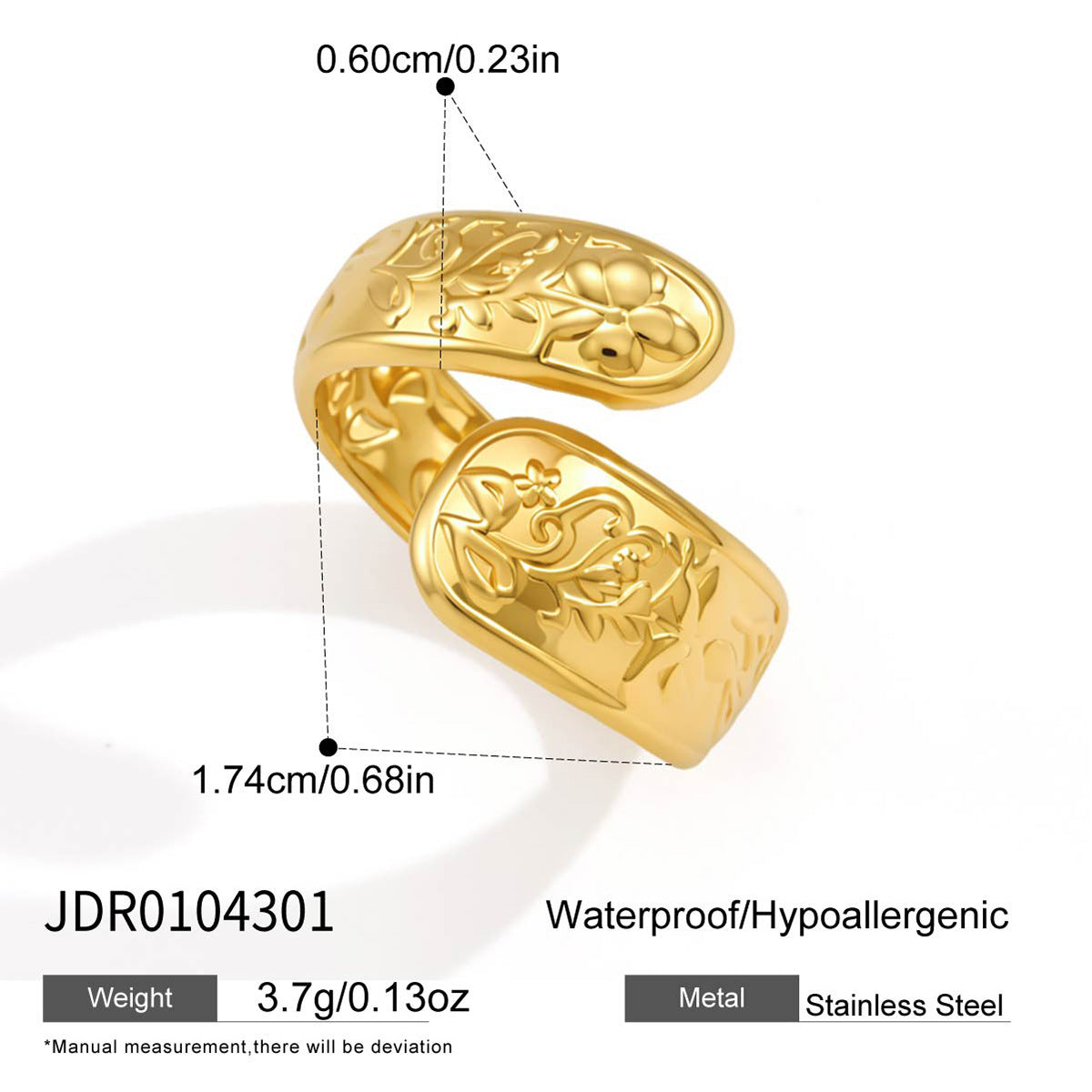 Vintage Engraved Pattern Band