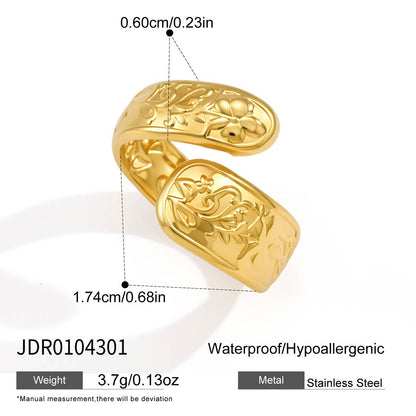 Vintage Engraved Pattern Band