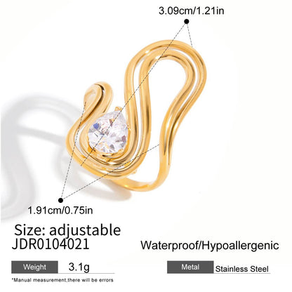 Organic Fluid Crystal Line Ring