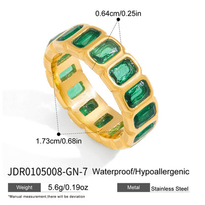 Geometric Crystal Eternity Band