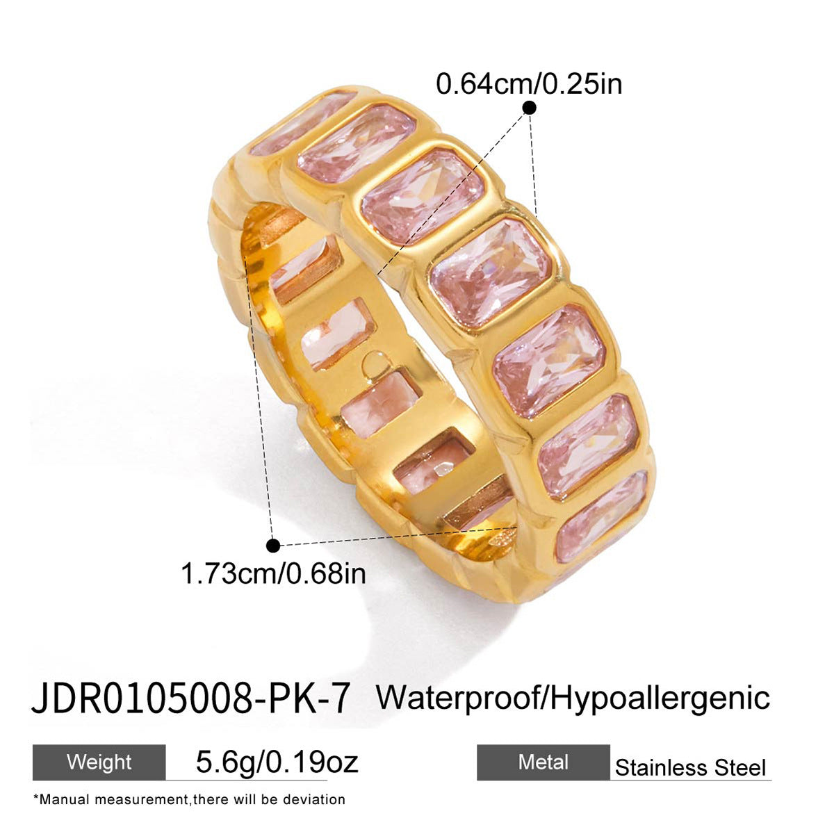 Geometric Crystal Eternity Band