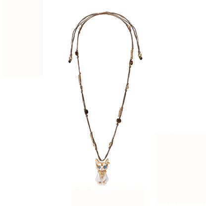 Egyptian Bastet Cat Pendant Necklace