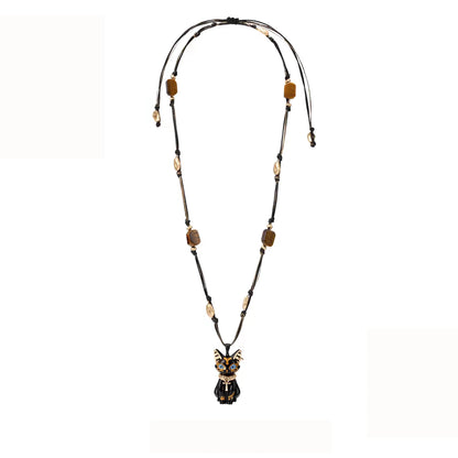 Egyptian Bastet Cat Pendant Necklace