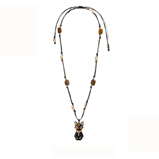 Egyptian Bastet Cat Pendant Necklace