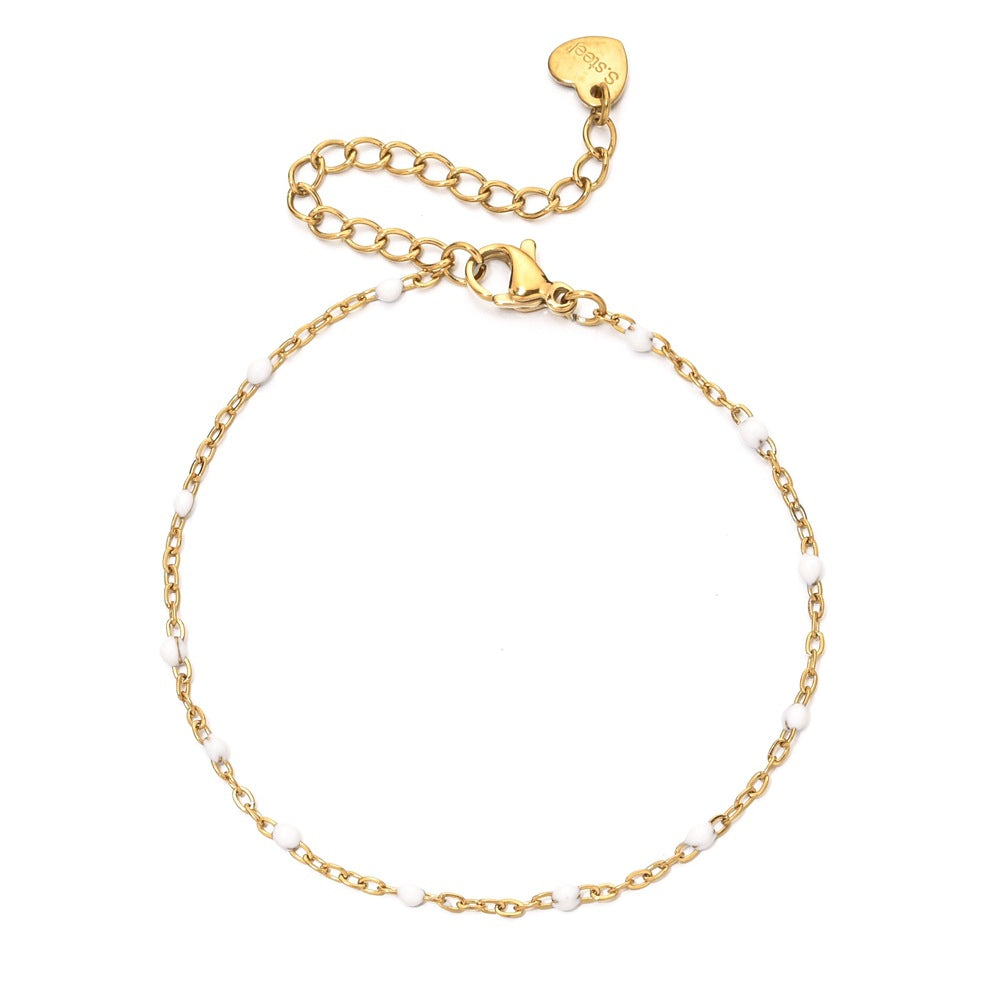 Gold Seed Chain Bracelet