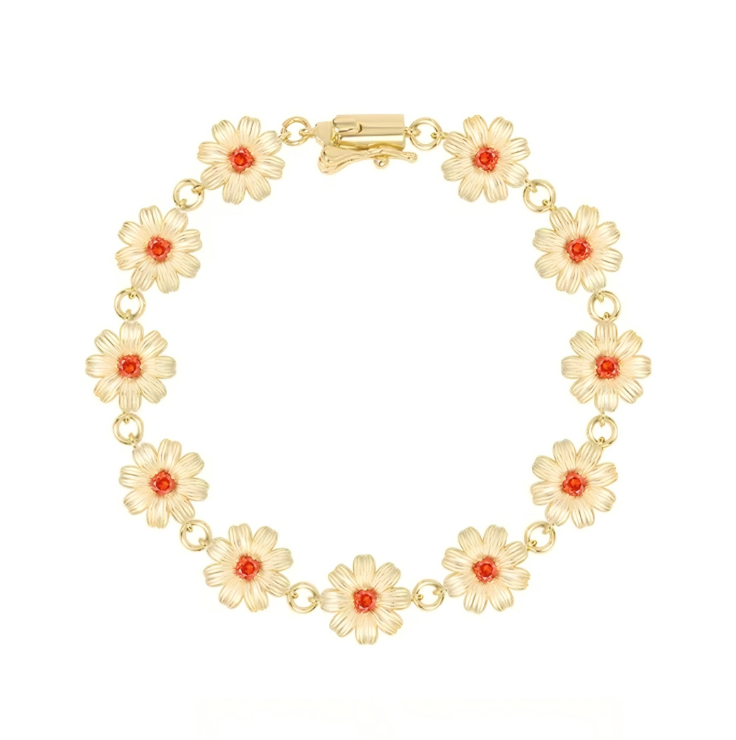 Radiant Gold Daisy Bracelet