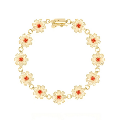 Radiant Gold Daisy Bracelet