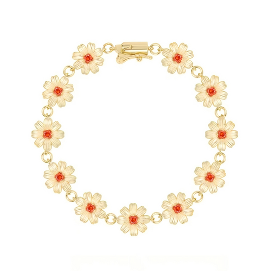 Radiant Gold Daisy Bracelet
