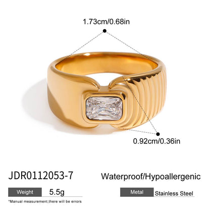 Multi-Shape Crystal Multi-Row Stacking Ring