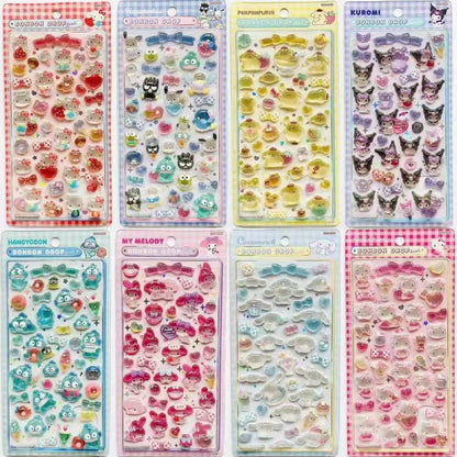 3D Kawaii Animal Puffy Stickers
