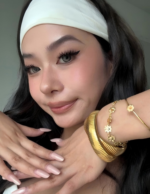 Double Layer Snake Chain Cuff Bracelet