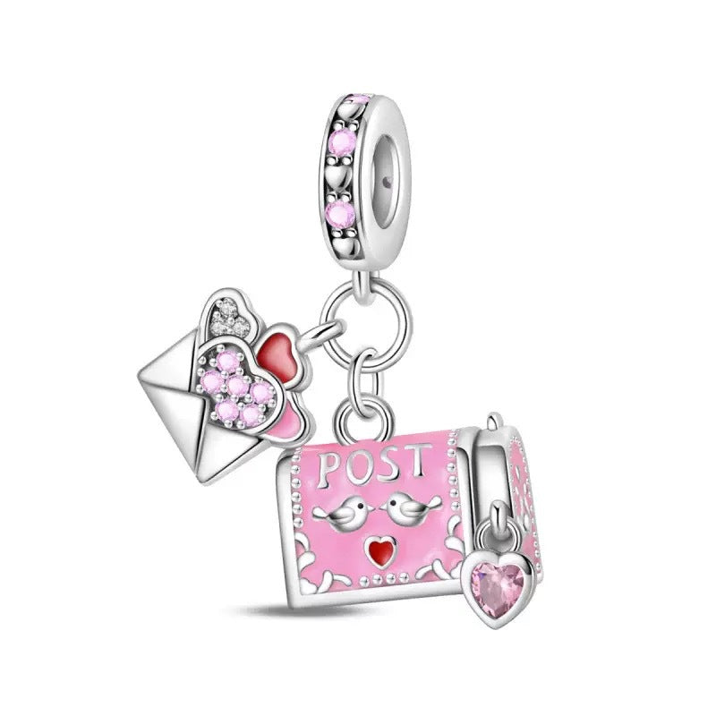Letter & Mailbox Charm for Bracelets & Necklaces