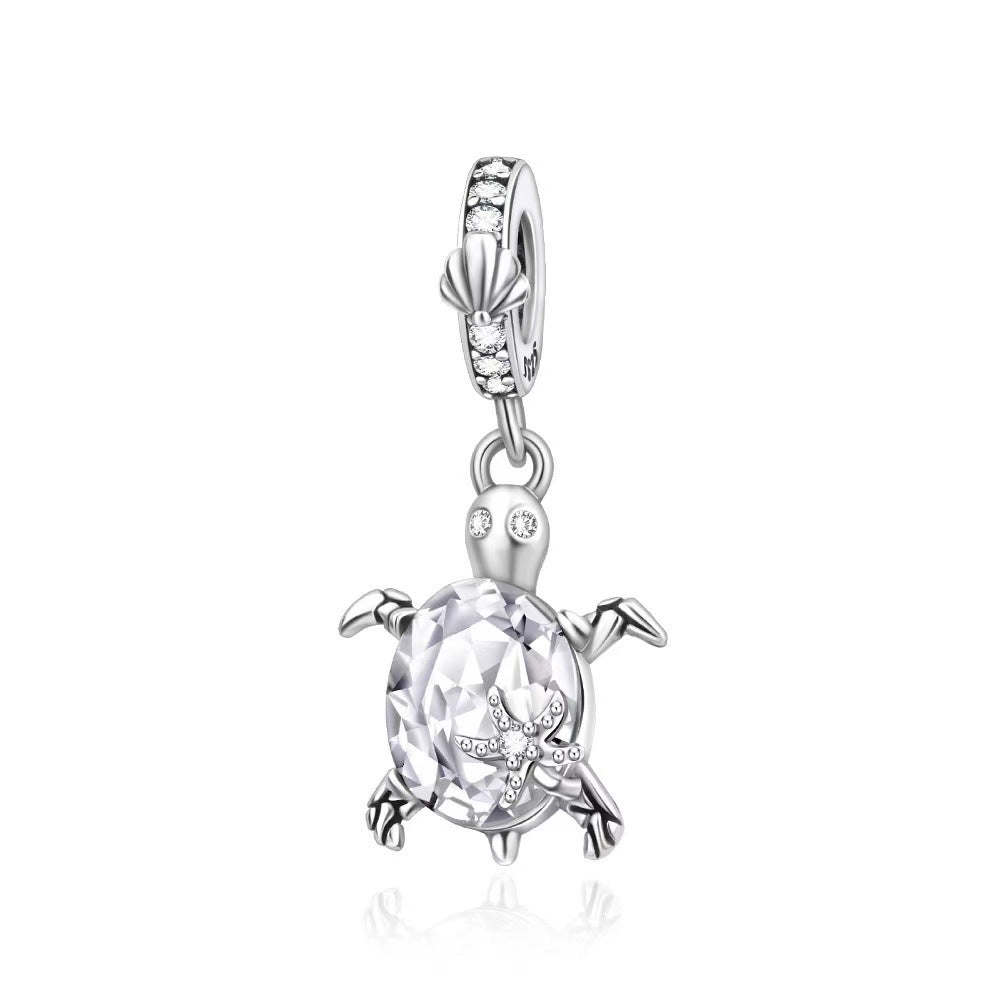 Rhinestone Turtle Charm for Bracelets & Necklaces