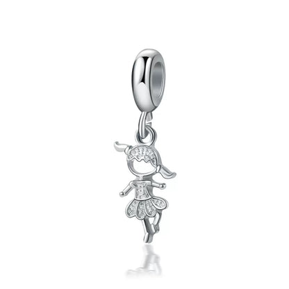 Running Little Child Charm For DIY Bracelet Jewelry Making