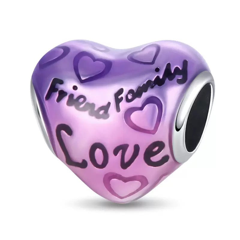 Happy Birthday Heart Charm