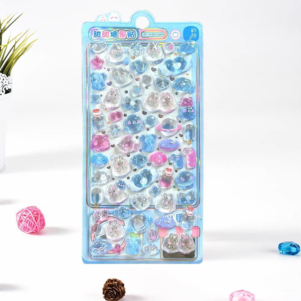 3D Puffy Cartoon Stickers