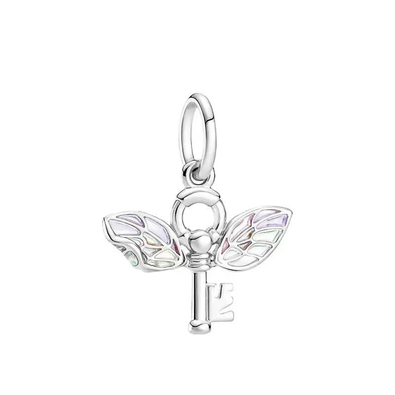 Rhinestone Wing Charm