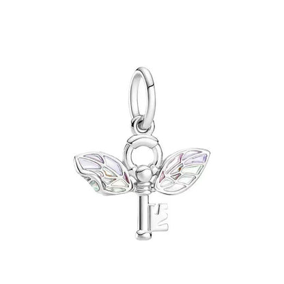 Rhinestone Wing Charm