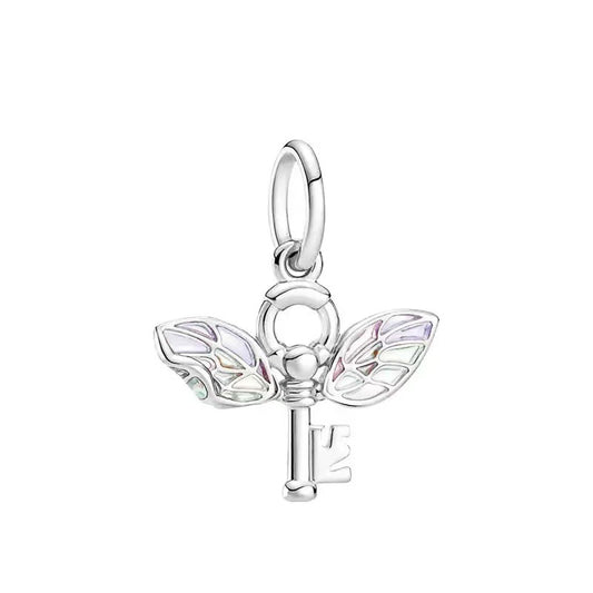 Rhinestone Wing Charm