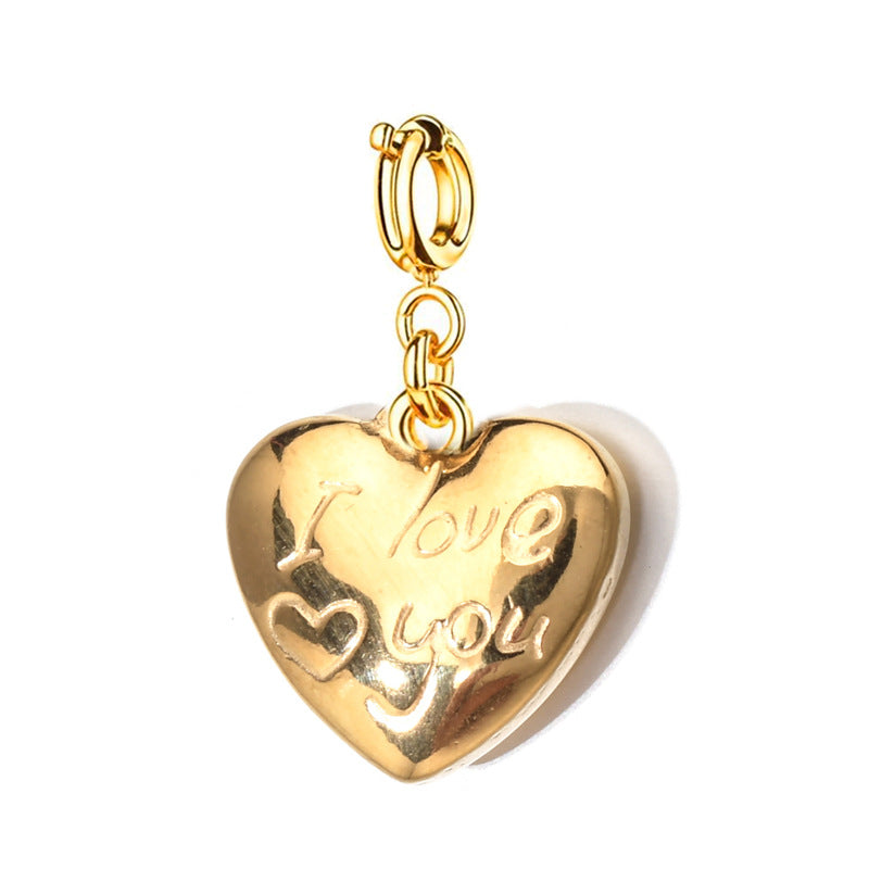 "I Love You" Heart Charm