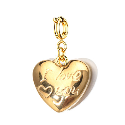 "I Love You" Heart Charm
