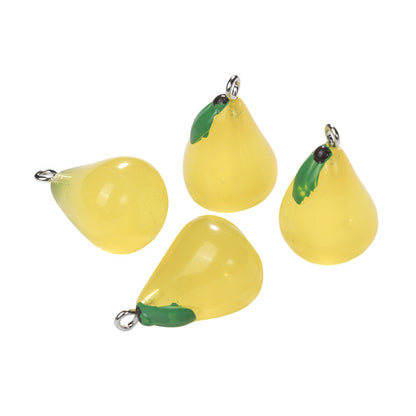 5PCS DIY Resin Fruit Charm