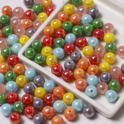 Candy Glass Beads-10*10mm/40pcs