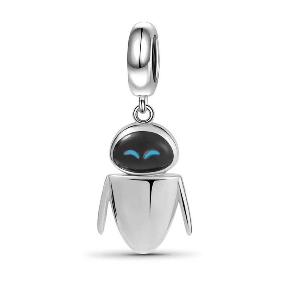 Silver Alien Charm for Bracelets & Necklaces