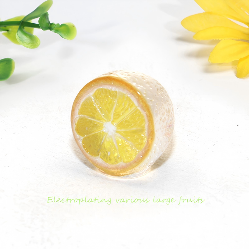 High-Gloss Resin Fruit Decor