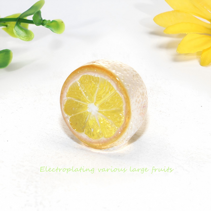 High-Gloss Resin Fruit Decor
