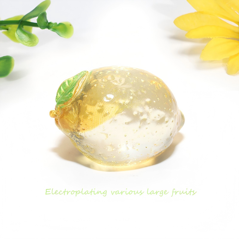High-Gloss Resin Fruit Decor