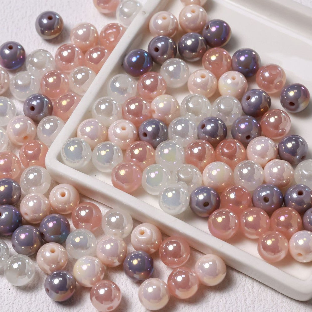 Candy Glass Beads-10*10mm/40pcs