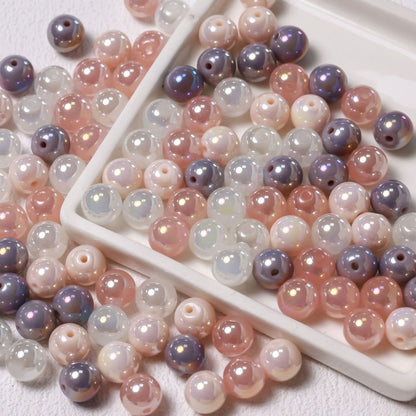 Candy Glass Beads-10*10mm/40pcs